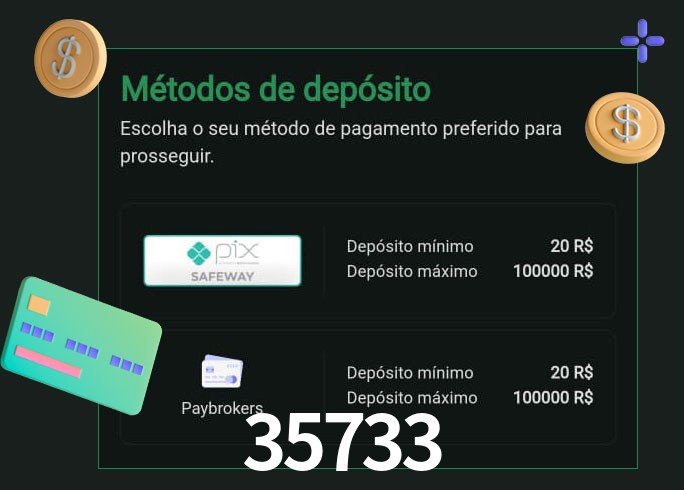 O cassino 35733 oferece uma grande variedade de métodos de pagamento